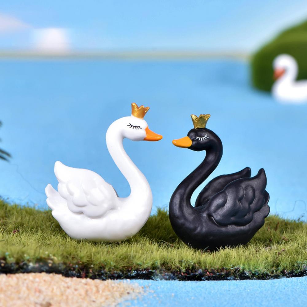 Bonsai Garden Gift - Mini artesanía de cisne para parejas,