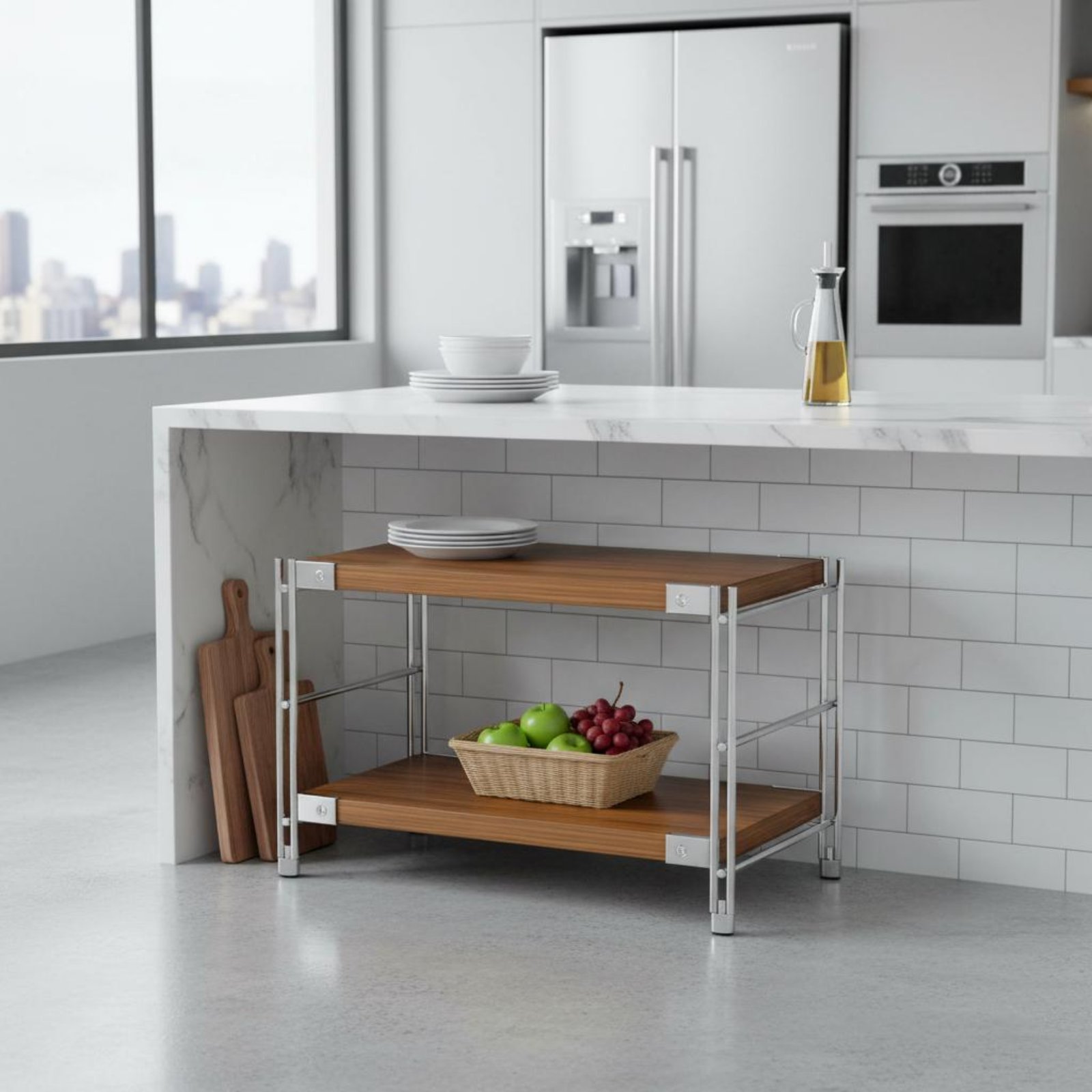 Estante Estrecho de Pie con Re - Display Stand Wood reseña y precio