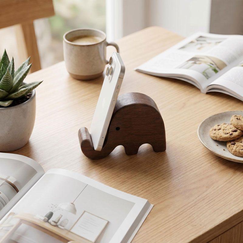 Soporte para teléfono de mader - Display Stand Wood reseña y precio