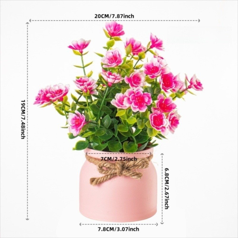 Nuevas flores falsas en maceta - Bonsai Garden Home reseña y precio