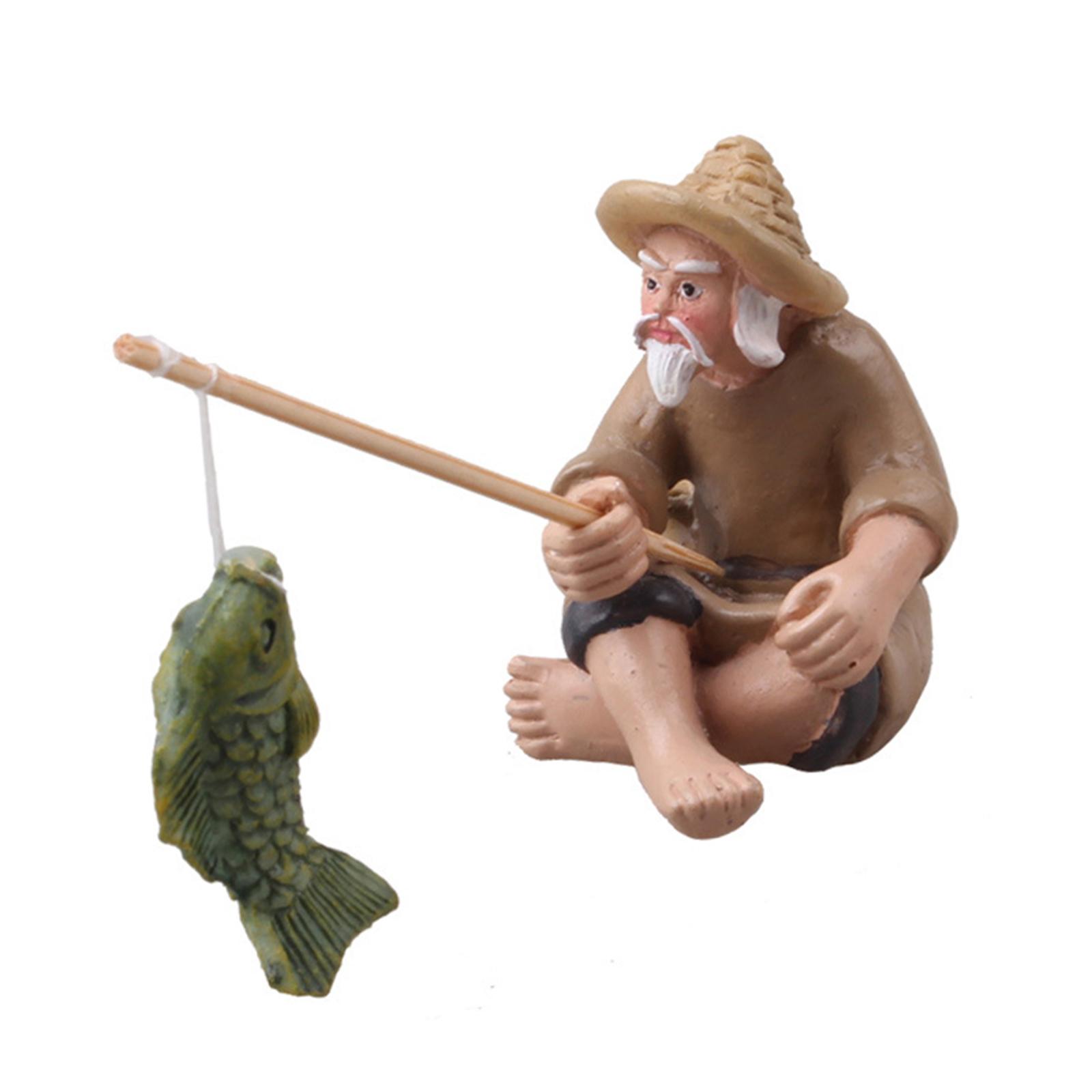 Figuritas de pescadores en min - Bonsai Garden Home reseña y precio