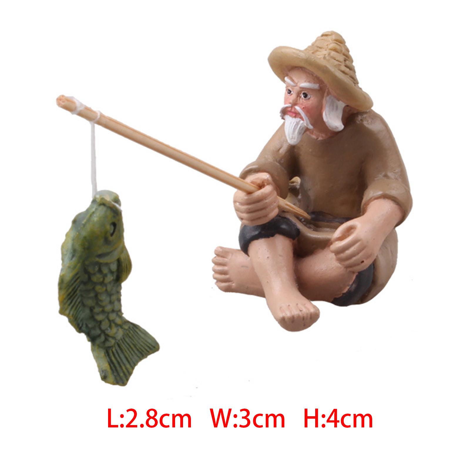 Figuritas de pescadores en min - Bonsai Garden Home reseña y precio